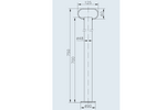 WINTERHOFF RSR48-700 fikseeritud tugi 150kg platvormhaagisele 48mm 700mm