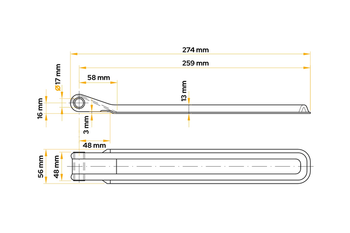 UNITRAILER BSCH 10-270 haagise küljehing