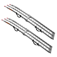 UNITRAILER ALR002 kokkupandavad alumiiniumist haagissuvilate kaldteed 221cm 680kg rihmaga, 2 tk komplekt