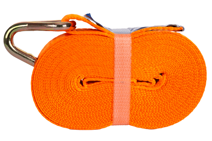 Neljast UNITRAILER 6m/25mm/1t oranžist transpordirihmast koos pingutiga komplekt