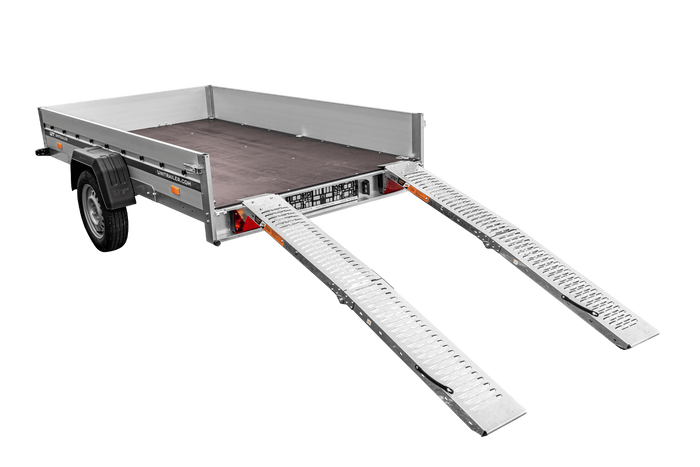UNITRAILER ALR004B kokkupandavad haagissuvilate kaldteed, terasest pealesõiduteed, 190 cm, 400 kg, 2 tk komplekt