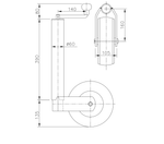 WINTERHOFF ST60-V-255SB tugiratas 400kg 60mm 525-755mm