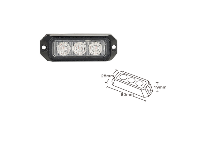KAMAR LW0023-1 LED-hoiatuslamp, 2 vilkuvat režiimi