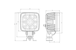 LED-töölamp reflektoriga WAŚ W144/70 1206 12xLED 4000lm