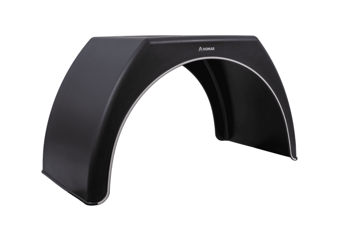 Topeltporitiib haagisele 15-16" DOMAR DK3120 lameda rattakoopaga 1000/510mm valge veljega